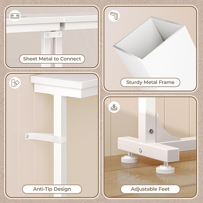 Huuger 78.7 Inch Behind Couch Table - Image 9