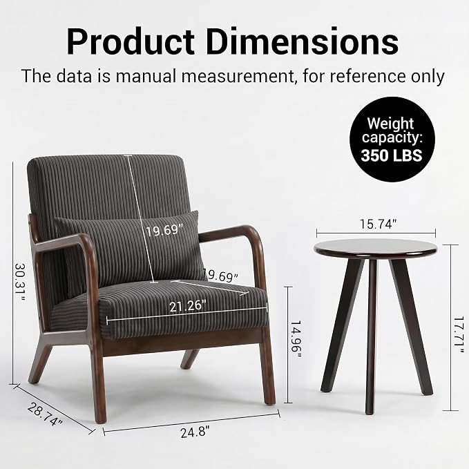Mid Century Modern Accent Chair - Image 2