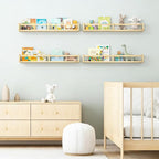 Fixwal Nursery Book Shelves, 32 Inch Floating Bookshelves - Image 3
