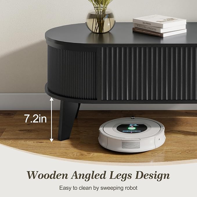 LYNCOHOME Fluted Lift Top Coffee Table - Image 3