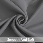 Yakamok Grey Room Darkening Curtains 52x90 inch Gray Grommet-Living Room | 2 - Image 5