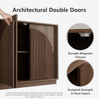 win2win Fluted Sideboard Buffet Cabinet - Image 5