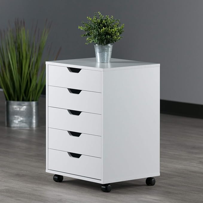 Winsome 10519 Halifax 5-Drawer Composite Wood Cabinet - Image 2
