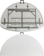 Flash Furniture Scarborough 5' Round Plastic Folding Table - Image 6