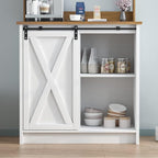 4ever2buy Farmhouse Coffee Bar Cabinet - Image 4