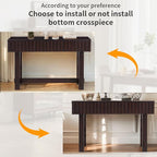 52" Solid Wood Console Table for Entryway, Modern Sofa Table Behind Couch - Image 4