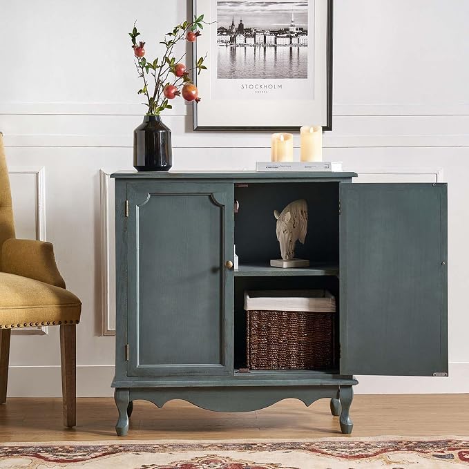 HULALA HOME Antique Accent Cabinet by HULALAHOME