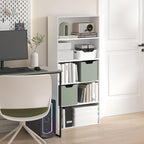 Furinno Jaya Book Shelf, 5-Tier Bookshelf, 52 Inch Tall Standing Bookcase by Furinno-FitsYourSpaceFitsYourBudget