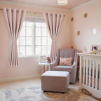 Blackout Curtains for Bedroom, 60 x 63 Inches Length Blush 2 Panels | Thermal - Image 6