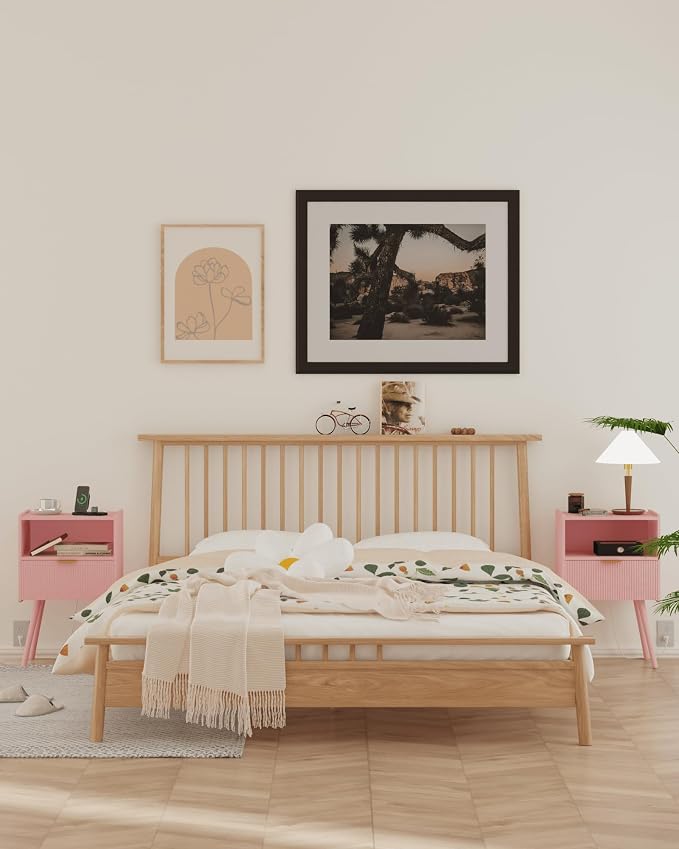 Veegle Nightstand, Modern Bedside Table - Image 6