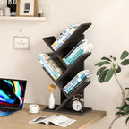 SHEEPAM 5 Tier Tree Book Shelf, Small Desktop Bookshelf - Image 7
