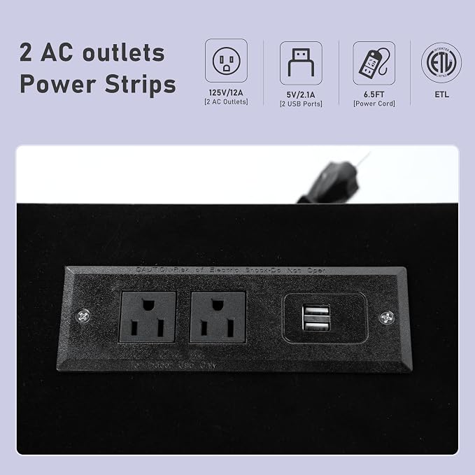 81in Long LED TV Stands W/Power Outlet - Image 5