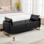 65" End of Bed Storage Bench, Modern Storage Benches - Image 9