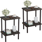Apicizon 2 Tier End Table Set of 2, Small Side Table by APICIZON