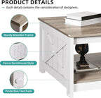 YITAHOME Coffee Table Farmhouse Coffee Table - Image 3