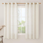 60 Inch Semi Sheer Linen Curtains by LAMIT
