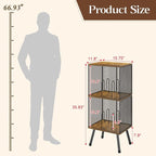 X-cosrack 3-Tier Record Player Stand, Turntable Stand - Image 2
