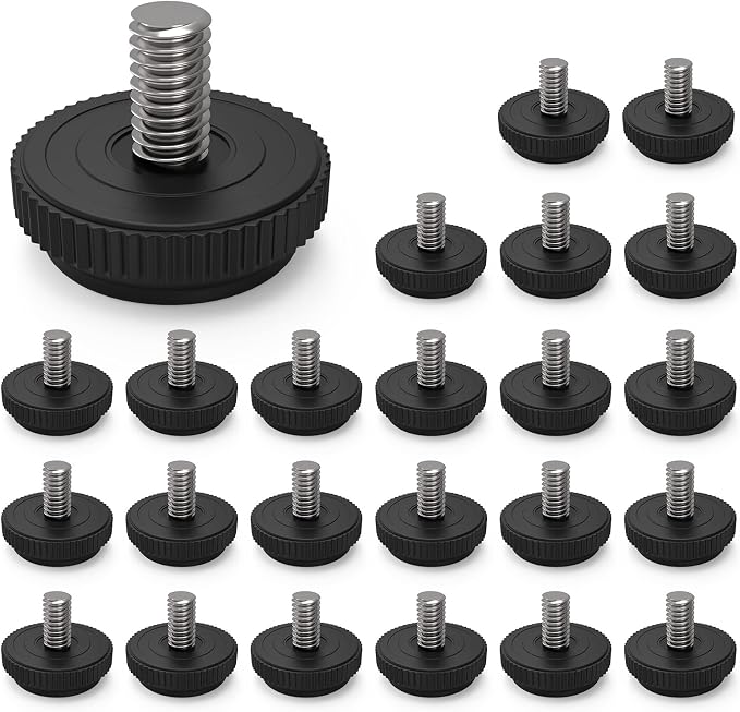 ONEHOME 24 Pack 5/16-18 Stainless Steel Adjustable Threaded Furniture Leg by ONEHOME