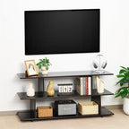 Bamboo TV Stand for TVs up to 55", 3 Tier Accent Entertainment Center by MordchilHF
