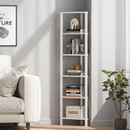TUTOTAK 6-Tier Corner Bookshelf, Corner Shelf - Image 7