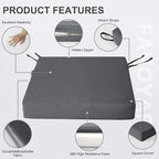 Favoyard Patio Chair Cushions 20 x 20 x 3 Inch Waterproof Outdoor Seat Cushions - Image 6