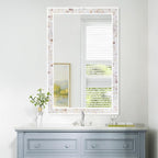 Tanmicoshomy Brown Shell Framed Rectangular Wall Mirrors - Image 6