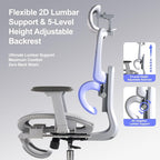 Office Chair with Footrest, Ergonomic Chair with 3D Headrest, Computer Chair - Image 6