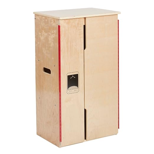 ECR4Kids Wooden Pretend Play Kitchen Refrigerator by ECR4Kids
