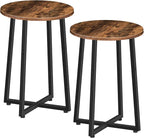 HOOBRO Side Tables Set of 2, Round End Accent Tables by HOOBRO