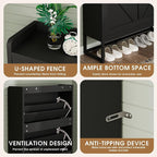 GRUSIGN Shoe Cabinet, Shoe Storage Cabinet - Image 5