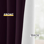 Yakamok Dark Purple 100% Blackout Curtains 84 Inches Long 50" Wide 2 Panels | - Image 6