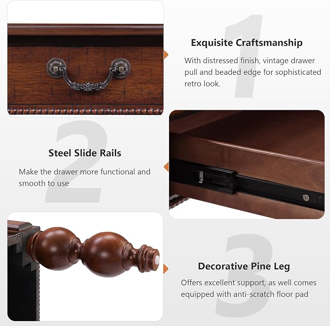 Retro Traditional Coffee Table - Image 6