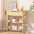 Entryway Table Sofa Console Table, Bamboo Small Entry Way Table by EZ2LIVE