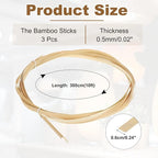 MECCANIXITY 3 Rolls Bamboo Strips - Image 2