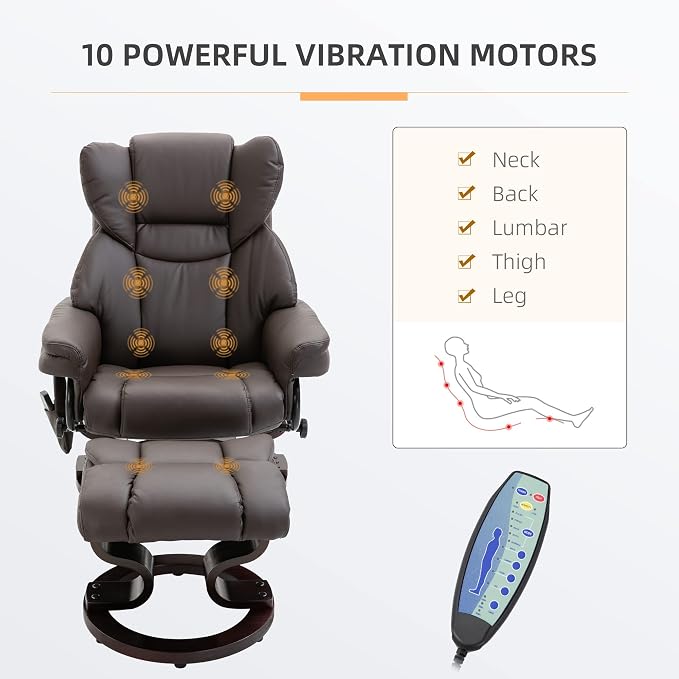 HOMCOM Massage Recliner Chair - Image 4
