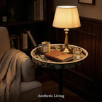 Gesodant Boho Single Leg Round Side Table - Image 8
