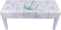 Indoor Coastal Bench Faux Leather Anchor Design by CornerMerchant