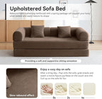 Convertible Modular Sleeper Sofa Bed, Mid Century Modern Decor Love Seat Memory - Image 8