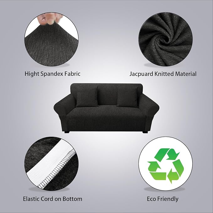 Loveseat Slipcover with 2 Pillow Cover - Image 2