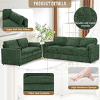 2 Pieces Chenille Sofa Set - Image 2