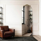 MISSDAY Vintage Baroque Full Length Mirror, Full Metal Frame Stand Up Retro - Image 9