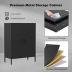 Bevivog Metal Locker Storage Cabinet, Home Office Metal Storage Cabinet Small - Image 5