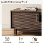 Marsail Mid Century Modern TV Stand up to 65 Inches, Fluted Entertainment Center - Image 6
