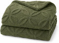 Green Throw Blanket by LUSSENAHOME