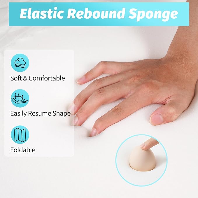 Outdoor Chaise Lounge Cushions for Patio, Waterproof Replacement Seat Cushions - Image 4