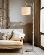 OYEARS Rustic Farmhouse Tree Trunk Floor Lamp Classic Country Wood Grain Resin - Image 4