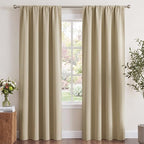NICETOWN Window Treatment Thermal Insulated Rod Pocket Room Darkening by NICETOWN