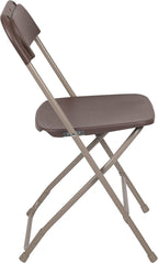 Flash Furniture Hercules Series Plastic Folding Chair Brown - Image 12