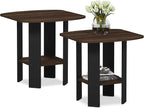Furinno Simple Design Side Table Set of 2, 2-Tier Modern End Table by Furinno-FitsYourSpaceFitsYourBudget