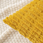 MIULEE Euro Decorative Throw Pillow Covers 26x26 Mustard Yellow Pack of 2 | - Image 2